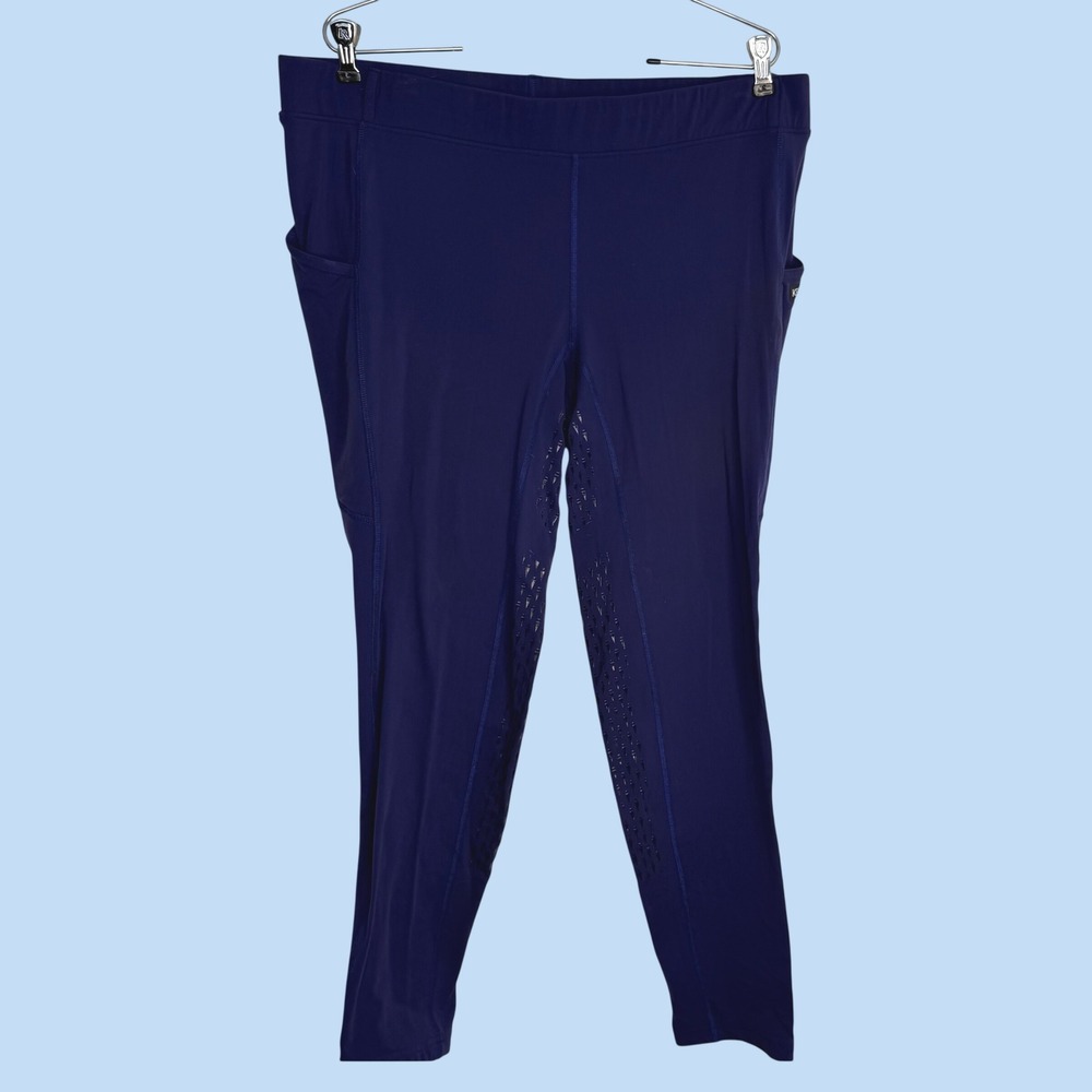 Kerritts Breeches Plus Size 2X Blue Ice Fil Tech Tight Leggings